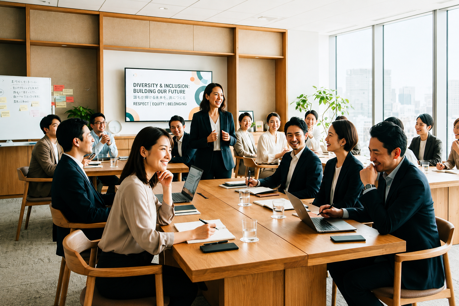 多様なメンバーが参加する企業研修